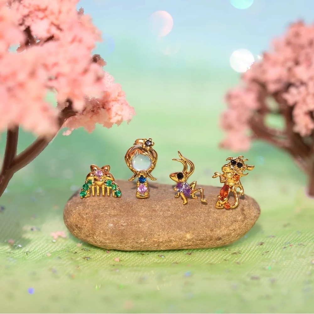 Princess Mulan Stud Earring Set